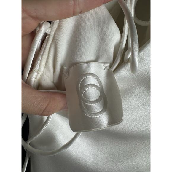 Rings By Justin Alexander Wedding Dress Style #55157 Lace-up Back Ivory Size 4 - Picture 6 of 6